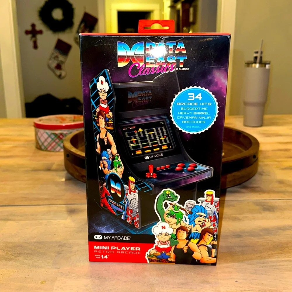 My Arcade Data East Classics Mini Player - 10 Inch Retro Arcade Machine Cabinet